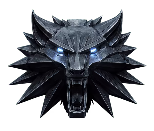 Witcher Wolf Medallion Logo